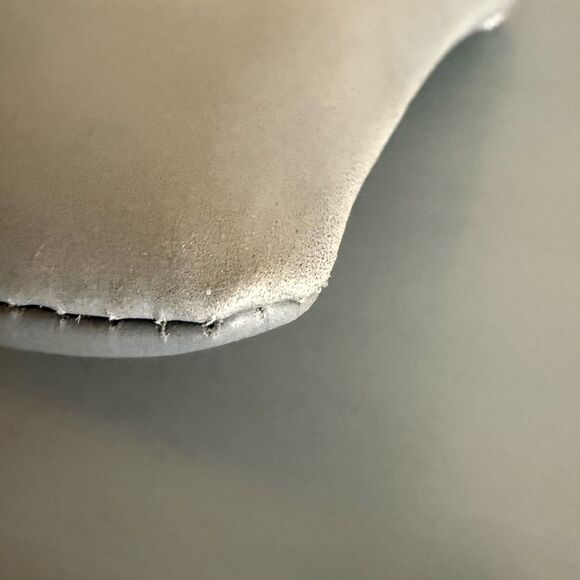 NWT The Sak Womens Leather Top Crochet Trim Zip Vita Wristlet Dusty Blue OS - Picture 7 of 10